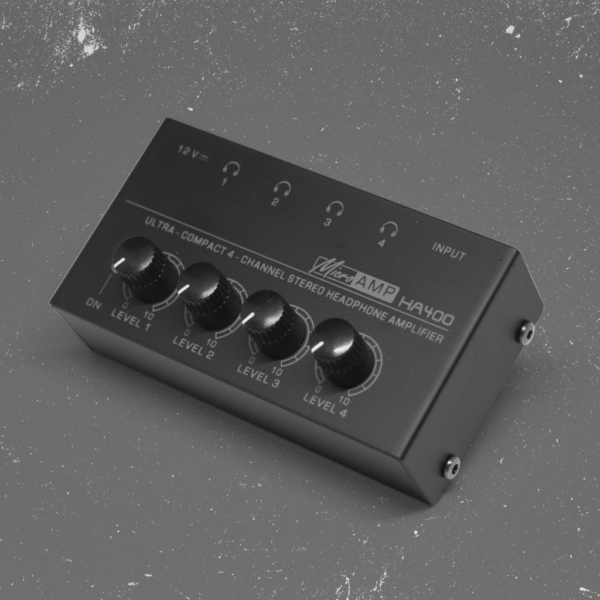 Amplificador de audífonos de 4 salidas