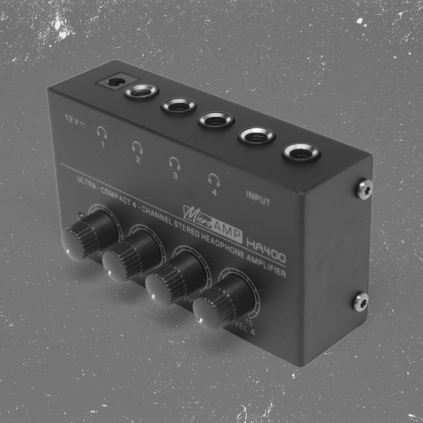 Amplificador de audífonos de 4 salidas